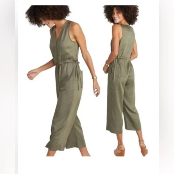 Marine Layer Katy Jumpsuit - Small / Dusty Olive - Picture 1 of 3
